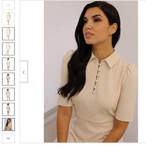 London Times Camilla Pearl Dress,  Ecru,  size 6